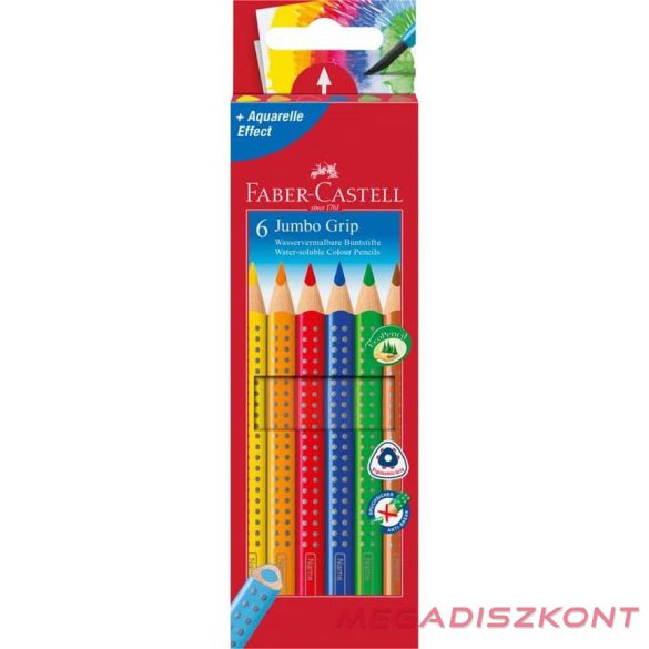 Színes ceruza FABER-CASTELL Jumbo Grip háromszögletű 6 db/készlet