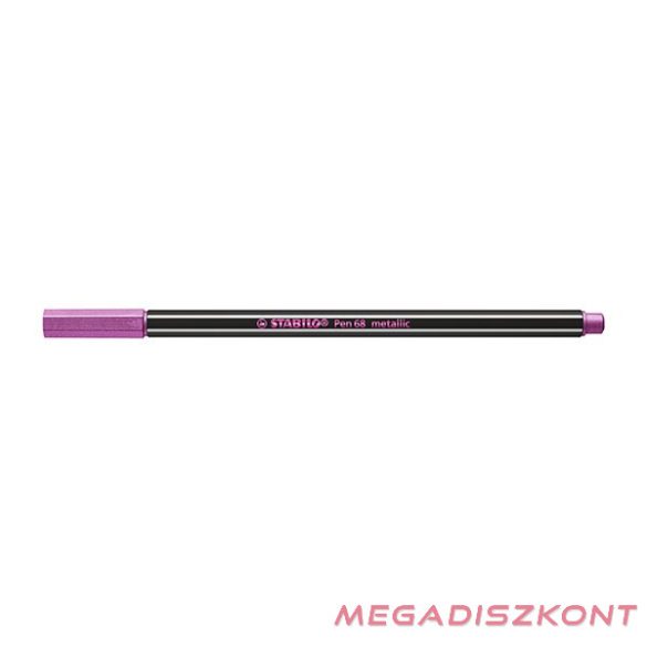 Filctoll STABILO Pen 68 metallic rózsaszín