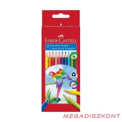   Színes ceruza FABER-CASTELL 1165 Papagáj háromszögletű 12 db/készlet