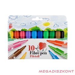 Filctoll ICO Süni Jumbo Fibre Pen 10 db/készlet