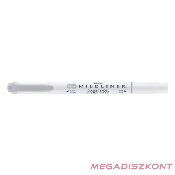 Szövegkiemelő kétvégű ZEBRA Mildliner cool & refined 1,4-4,0 mm szürke