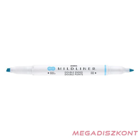 Szövegkiemelő kétvégű ZEBRA Mildliner fluorescent 1,4-4,0 mm kék