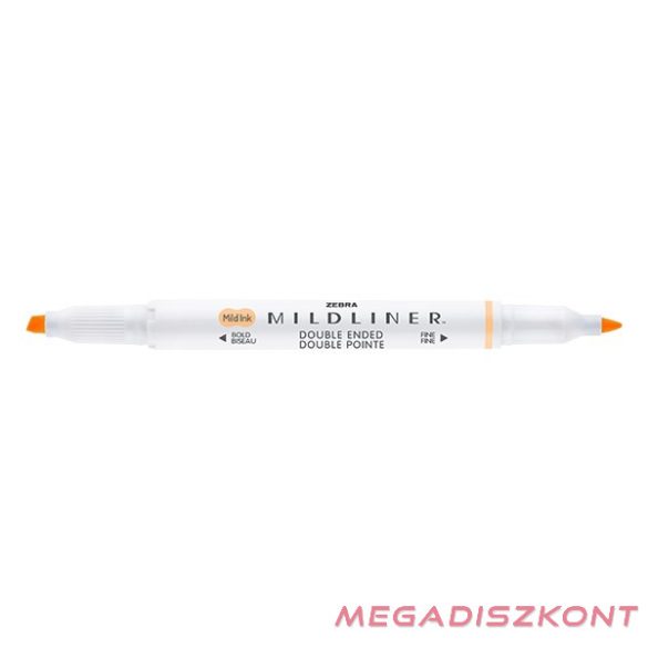 Szövegkiemelő kétvégű ZEBRA Mildliner fluorescent 1,4-4,0 mm narancssárga