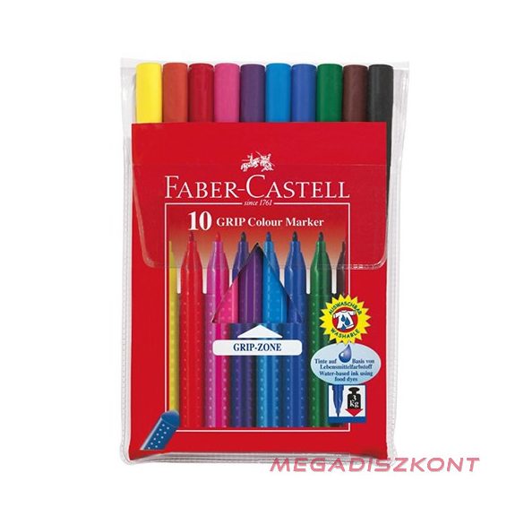 Filctoll FABER-CASTELL Grip 10db-os készlet