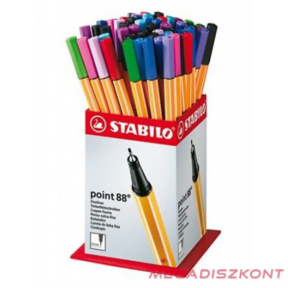 Tűfilc STABILO Point 88 60 darabos display