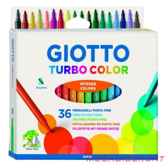 Filctoll GIOTTO Turbo color akasztható 36 db/készlet