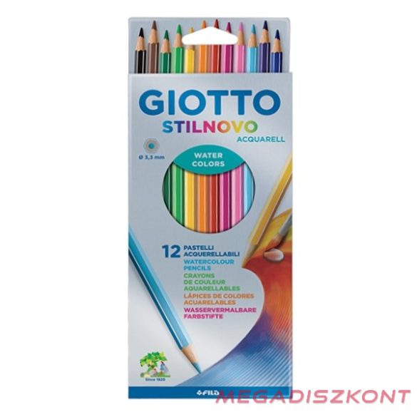 Színes ceruza GIOTTO Stilnovo aquarell 12 db/készlet