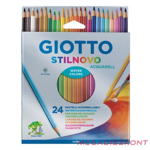 Színes ceruza GIOTTO Stilnovo aquarell 24 db/készlet