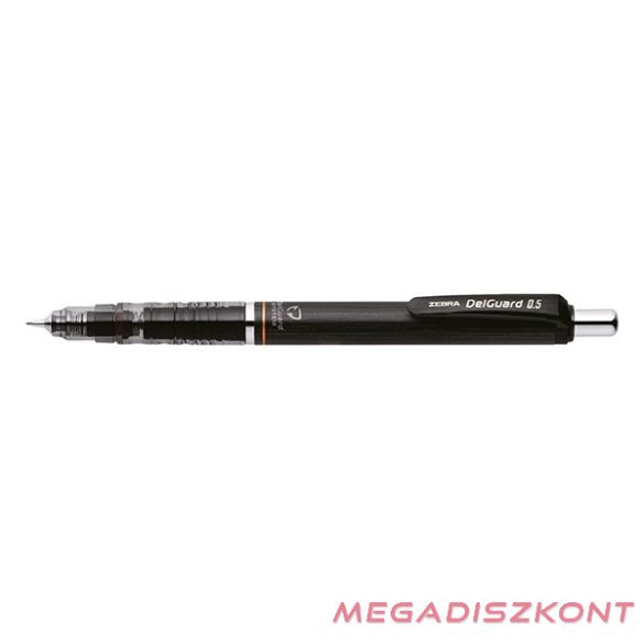 Nyomósirón ZEBRA DelGuard 0,5 mm fekete