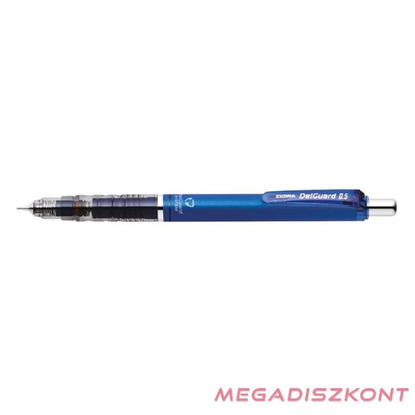 Nyomósirón ZEBRA DelGuard 0,5 mm kék