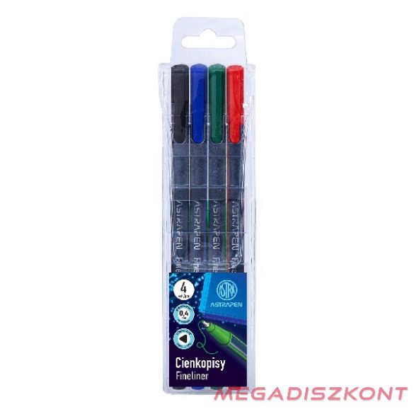 Tűfilc ASTRA PEN 0,4 mm 4 színű