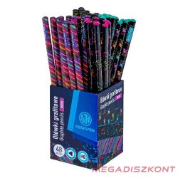 Grafitceruza ASTRA PEN neon háromszögletű HB 48 db/pohár