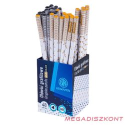   Grafitceruza ASTRA PEN gold-black háromszögletű HB 48 db/pohár