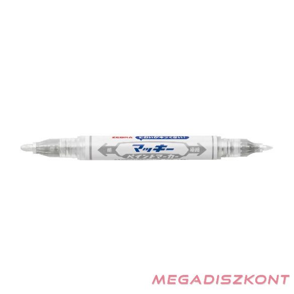 Lakkmarker kétvégű ZEBRA Mckie olajbázisú extra fine 0,7-1,2 mm ezüst