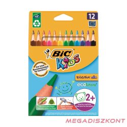   Színes ceruza BIC Kids Evolution háromszögletű környezetbarát 12 db/készlet