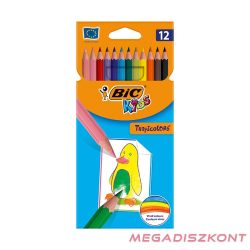   Színes ceruza BIC Kids Tropicolors hatszögletű 12 db/készlet