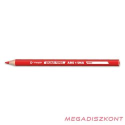 Színes ceruza ARS UNA háromszögletű vastag piros