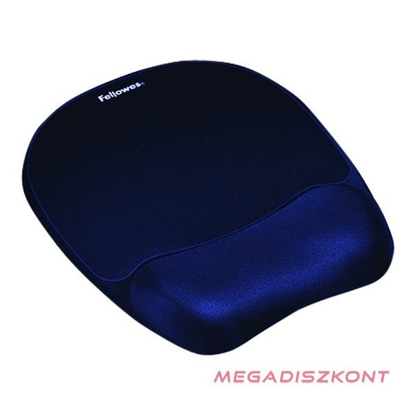 Egéralátét habtöltésű csuklótámasszal FELLOWES Memory Foam zafírkék