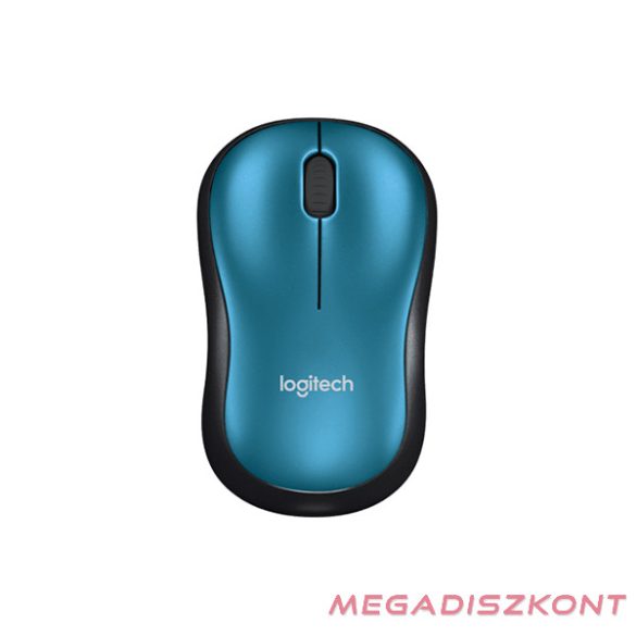 Egér vezeték nélküli LOGITECH M185 2,4 Ghz 1000 DPI kék