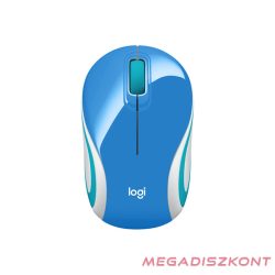 Egér vezeték nélküli LOGITECH M187 2,4 Ghz 1000 DPI kék