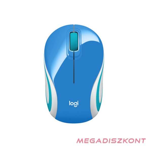 Egér vezeték nélküli LOGITECH M187 2,4 Ghz 1000 DPI kék