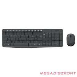   Billentyűzet vezeték nélküli LOGITECH MK235 HUN 2,4 Ghz szürke