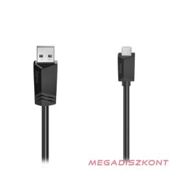 Adatkábel HAMA Micro-USB 2.0 3m fekete