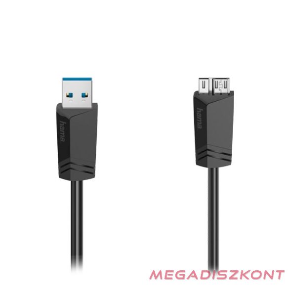 Kábel HAMA USB-A/Micro-USB 0,75m fekete