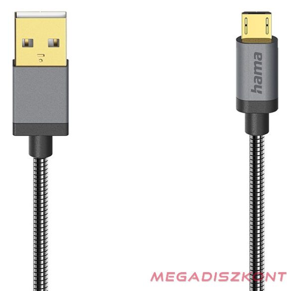 Adatkábel HAMA Micro-USB 0,75m fekete