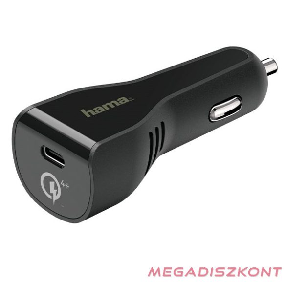 Autós töltő HAMA USB-C 3A Qualcomm QC 4.0 19,5W