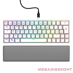   Billentyűzet vezetékes URAGE Exodus 760TKL mechanikus Red switch RGB fehér