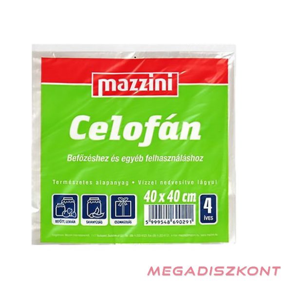 Celofán MAZZINI 4 ív 40x40 cm