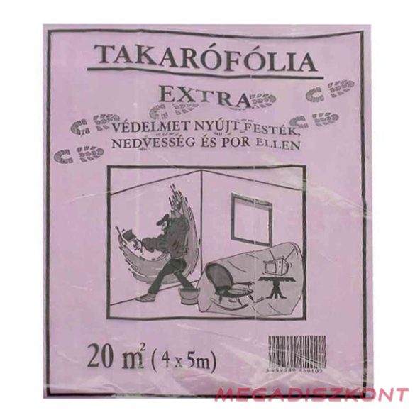 Takarófólia lépésálló extra 4x5 m 20nm