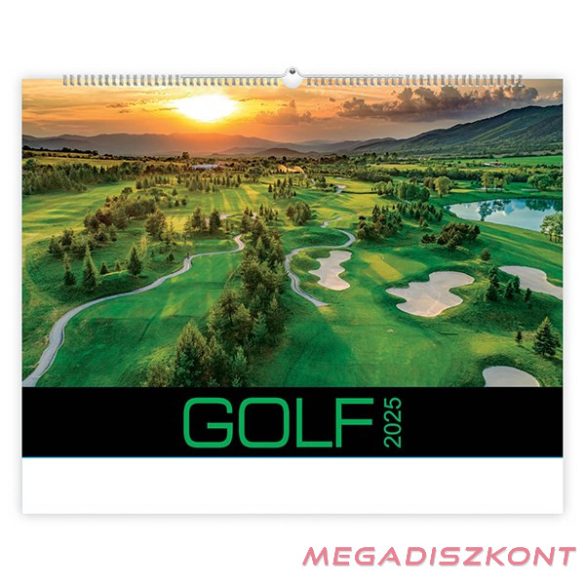 Falinaptár TOPTIMER T092 485x340mm fekvő Golf 2025.