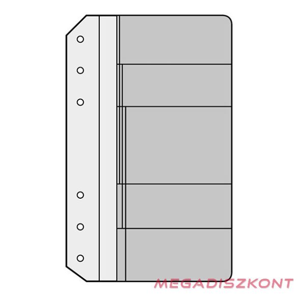 Gyűrűs kalendárium betét SATURNUS S335 névjegytartó