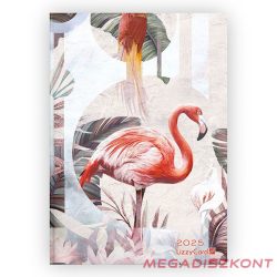   Határidőnapló LIZZY CARD Abstract Flamingo B/6 heti keménytáblás 2025.