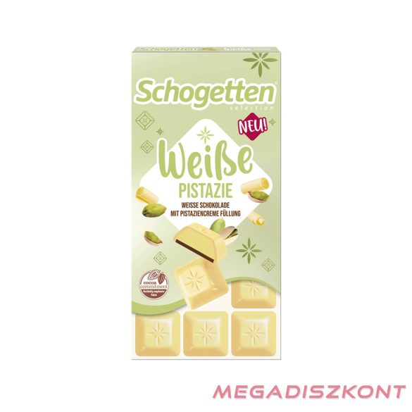 Schogetten csokoládé 100g - Blonde Pisztácia (15 db/#)