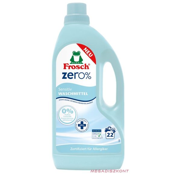 Frosch Folyékony Mosószer 1500ml - Zero %,  Urea (5 db/#)