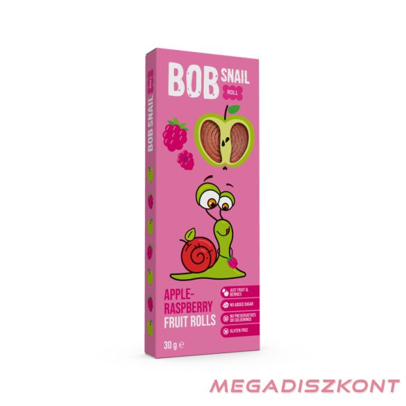 Bob Snail Gyümölcstekercs 30g - alma-málna (24 db/#)