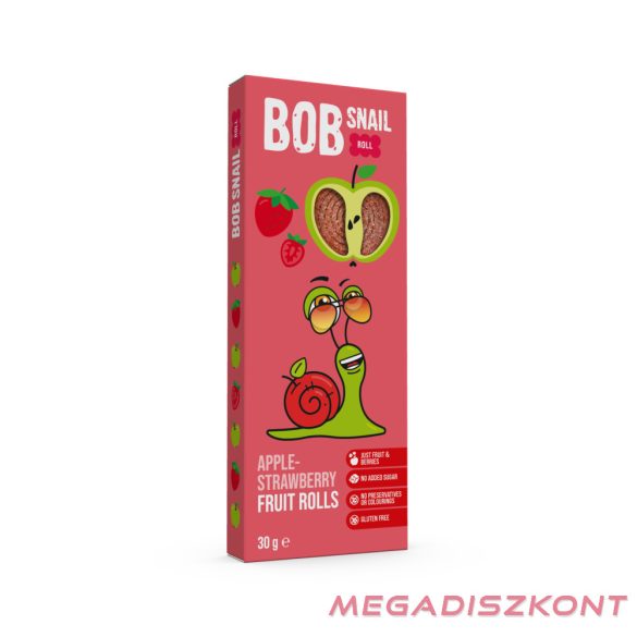 Bob Snail Gyümölcstekercs 30g - alma-eper (24 db/#)