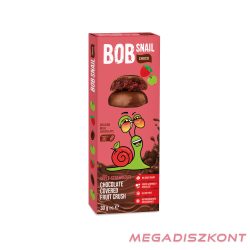   Bob Snail Gyümölcs snack 30g - tejcsokoládéban alma-eper (24 db/#)