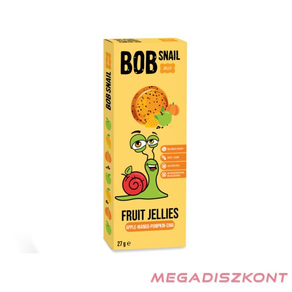 Bob Snail Gyümölcszselé 27g - alma-mangó-sütőtök-chia (24 db/#)