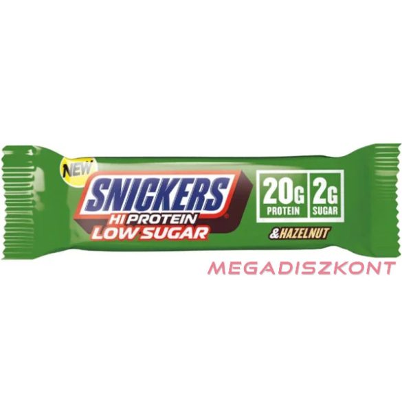 Snickers Hi Protein szelet 57g - Low Sugar HAZELNUT chocolate (12 db/#)