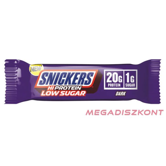 Snickers Hi Protein szelet 57g - Low Sugar DARK chocolate (12 db/#)