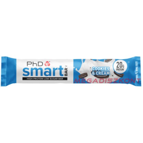 PHD Smart Bar 64g Cookies and Cream (Sütikrém) (12 db/#)