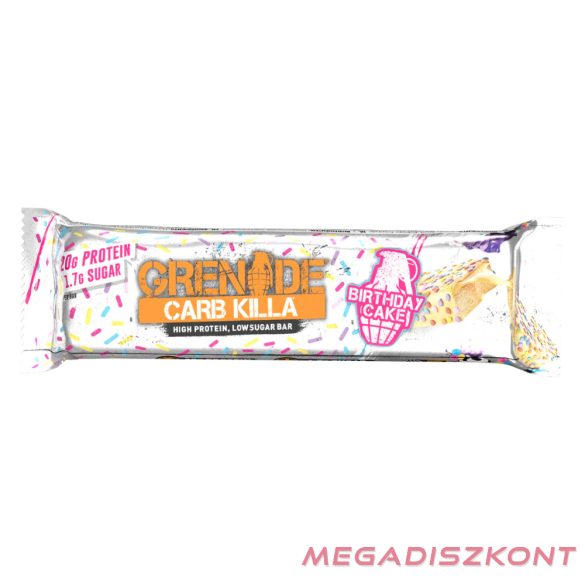 Grenade Carb Killa Protein Bar 60g - Birthday Cake (12 db/#)