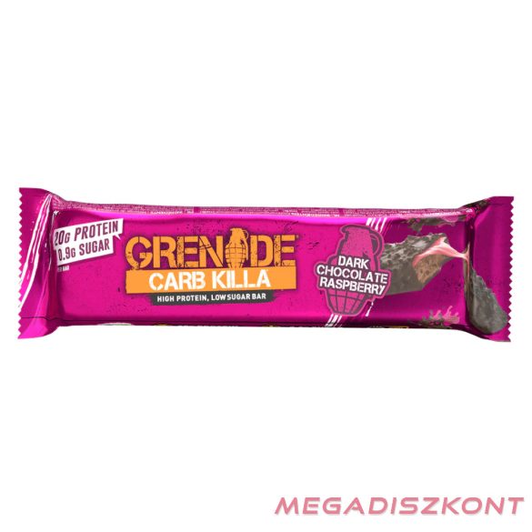 Grenade Carb Killa Protein Bar 60g - Dark Chocolate Raspberry (12 db/#)