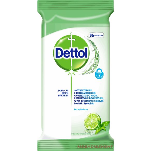 Dettol törlőkendő 36 db Power&Fresh Lemon&Lime Multi-purpose