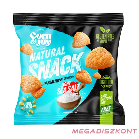 Corn&Joy kukorica snack 40g - Tengeri só (18 db/#)