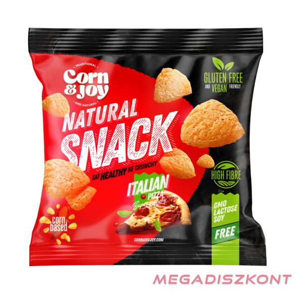 Corn&Joy kukorica snack 40g - Pizza (18 db/#)